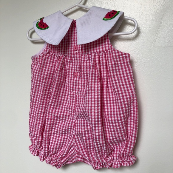 Pink gingham romper 💗 - Picture 6 of 7